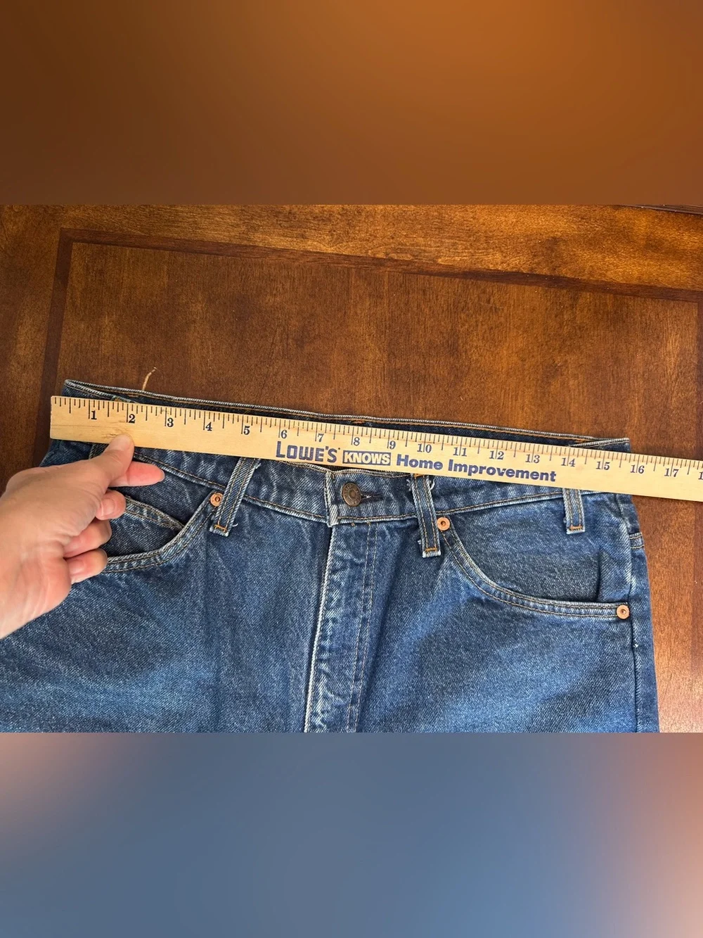 Vintage 1991 Levi's 517 Orange Tab Bootcut Jeans Made in USA Fits W32 L29